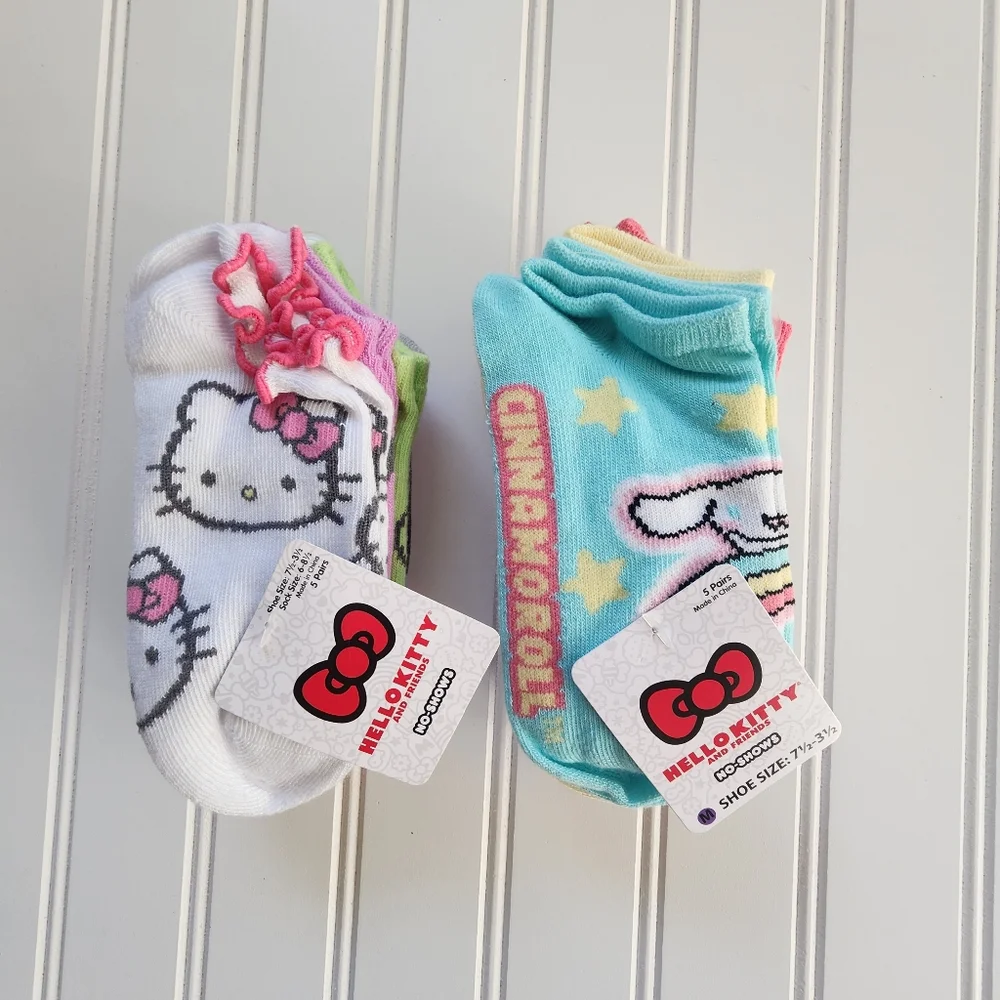 Hello Kitty Girl's 2 Paclk 5 Pairs Socks